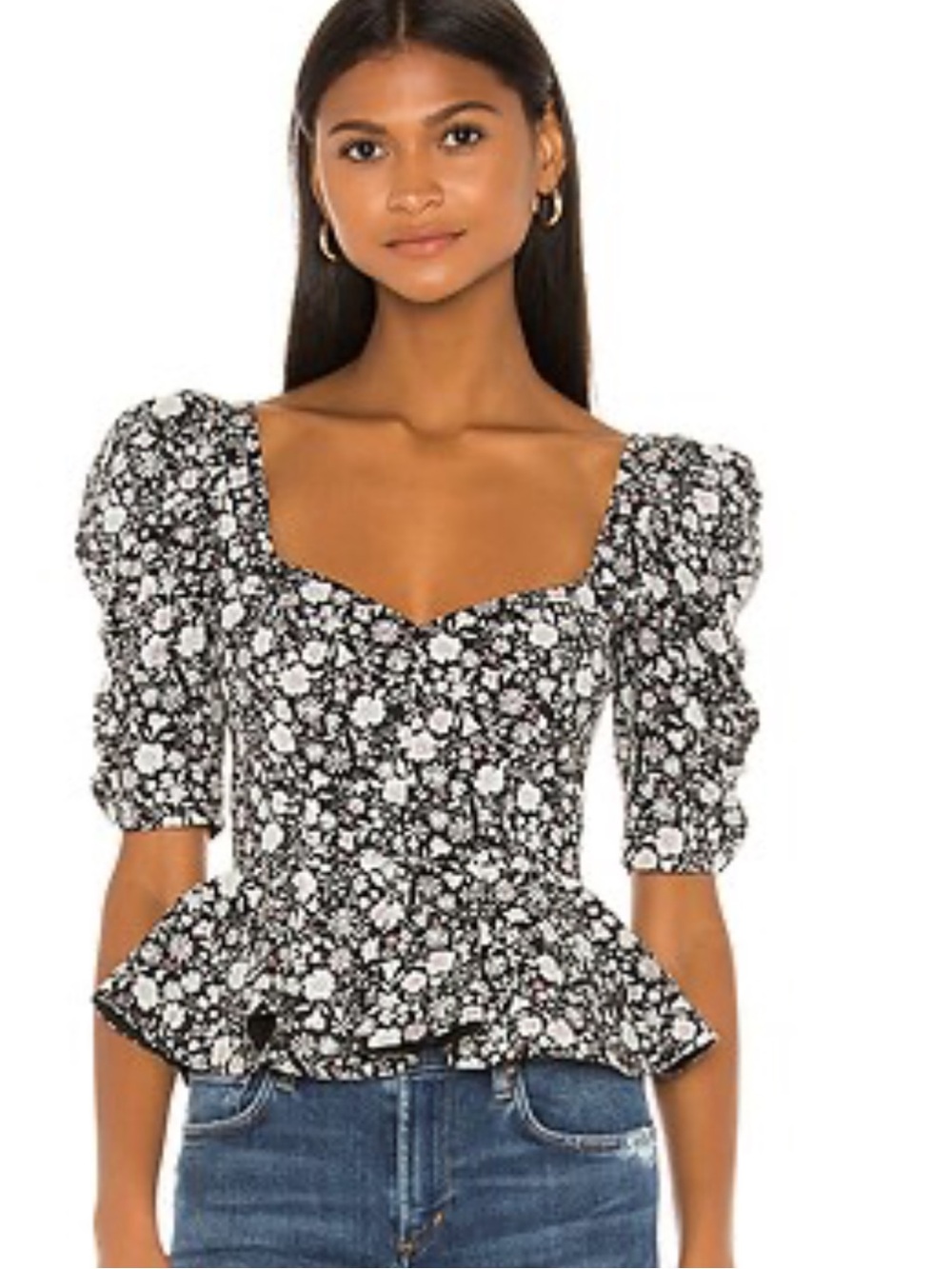Amanda uprichard Natasha Top in Leola Floral
